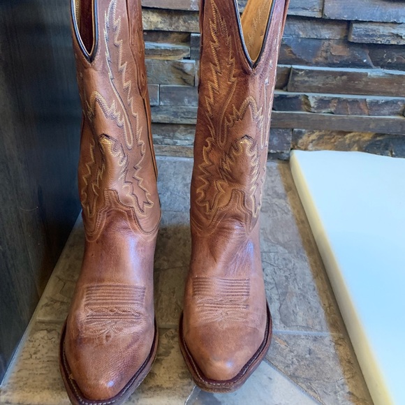old west distressed leather cowgirl boots